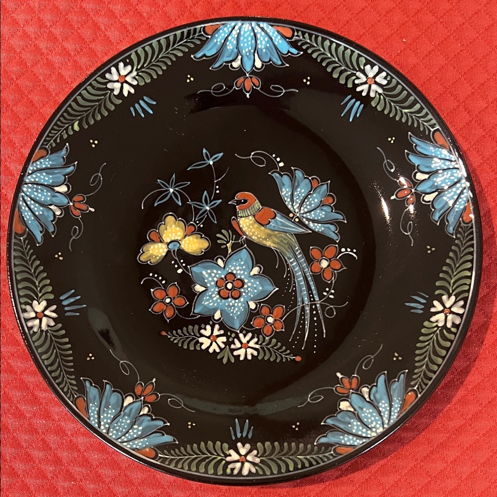 Beautiful Royal Delft De Porceleyne Fles black delft wall plate.